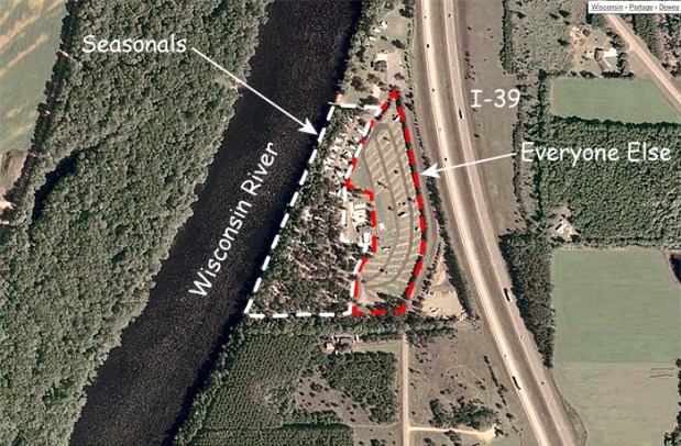 Rivers Edge Campground, Stevens Point, WI