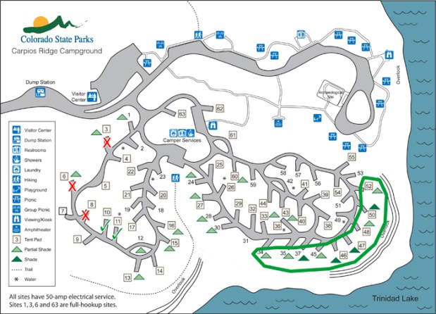 Trinidad State Park Northern Campground