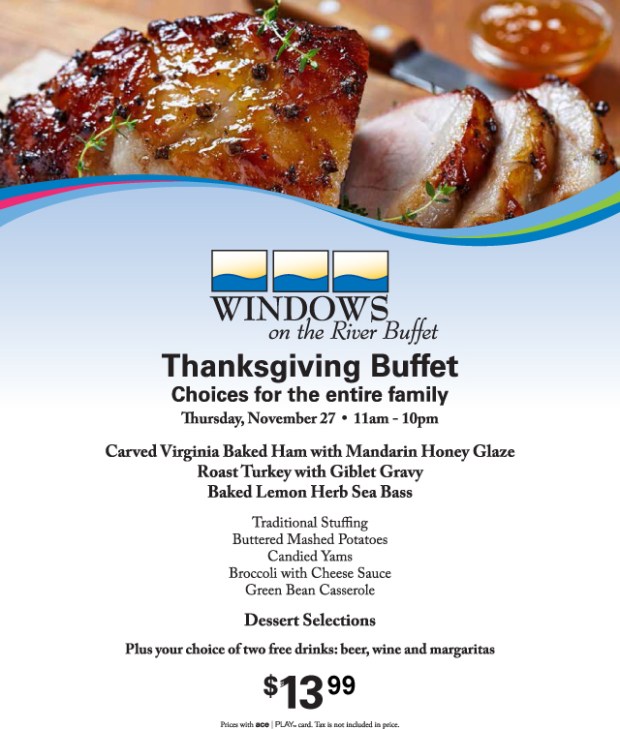 Aquarius Buffet Menu