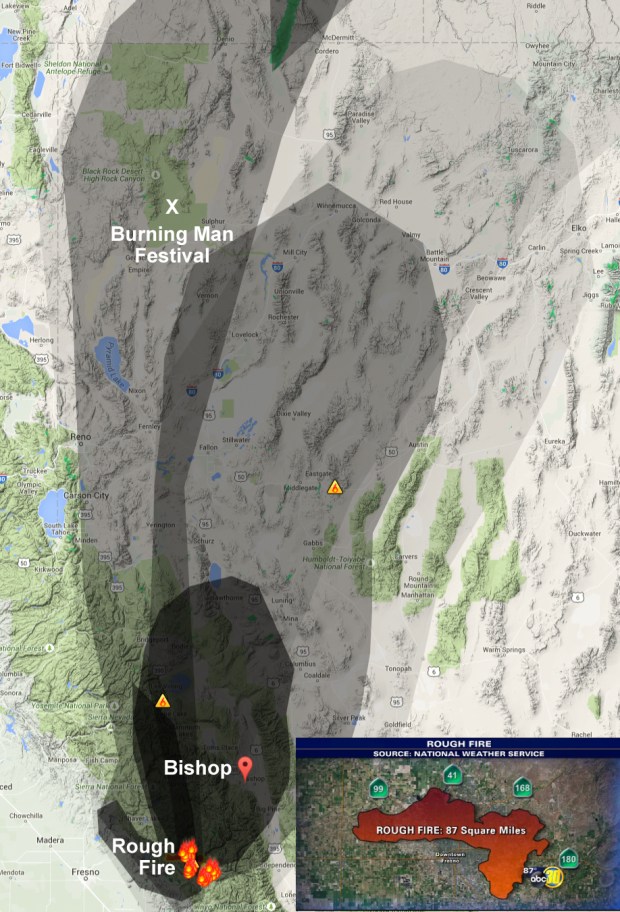 Rough Fire & Burning Man