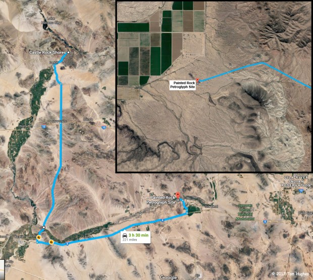 Parker, AZ to Painted Rock