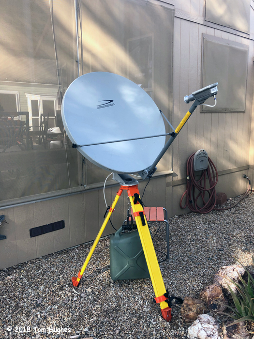 HughesNET Eval2 dish setup